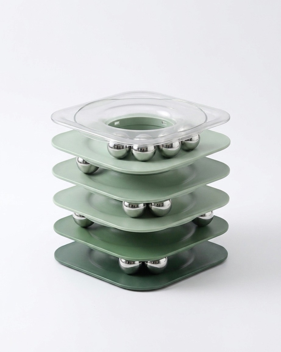 Stacked Slow-Feeder Set