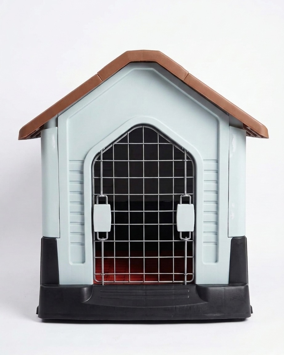 Heavy-Duty Dog House with Gate
